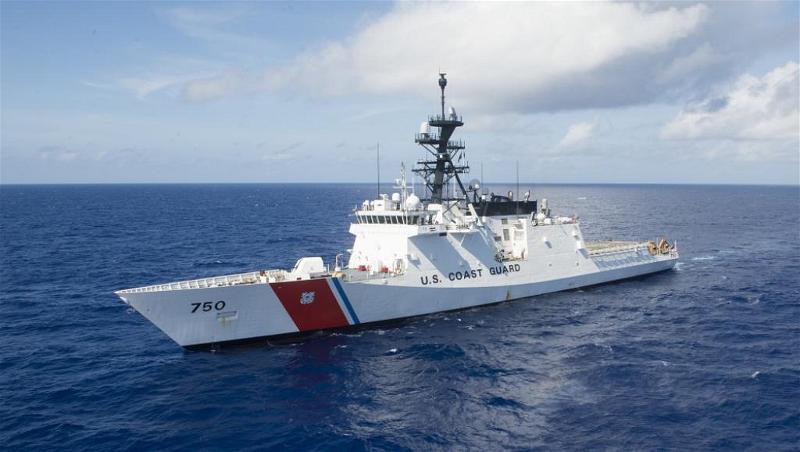 Tuần duy Mỹ USCGC Bertholf sau đợt tham gia tập trận RIMPAC 2018.@US Coast Guard